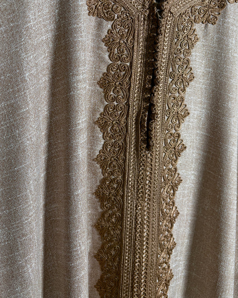 Morrocan Sand Linen Kaftan