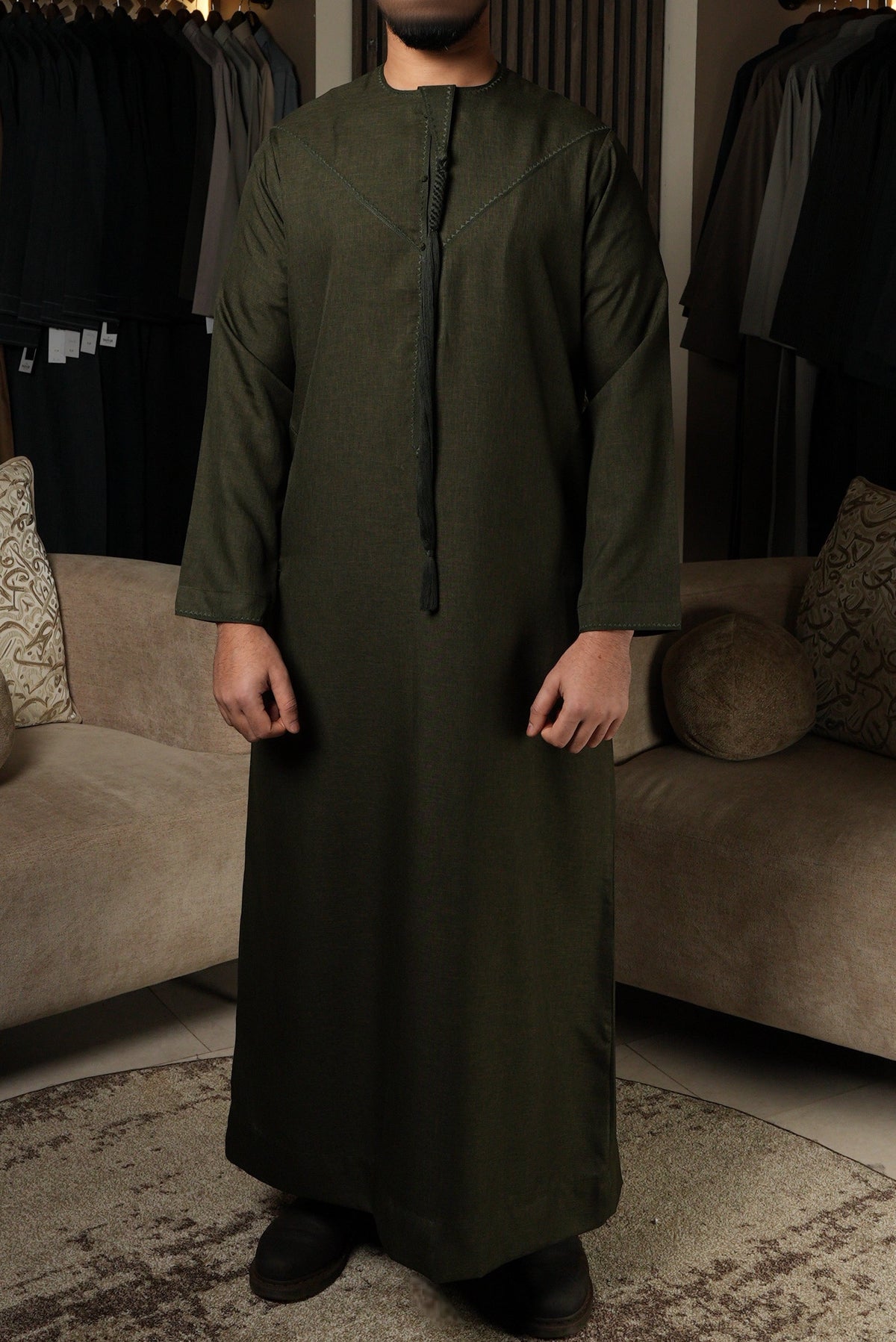 Olive Green Emirati Thobe