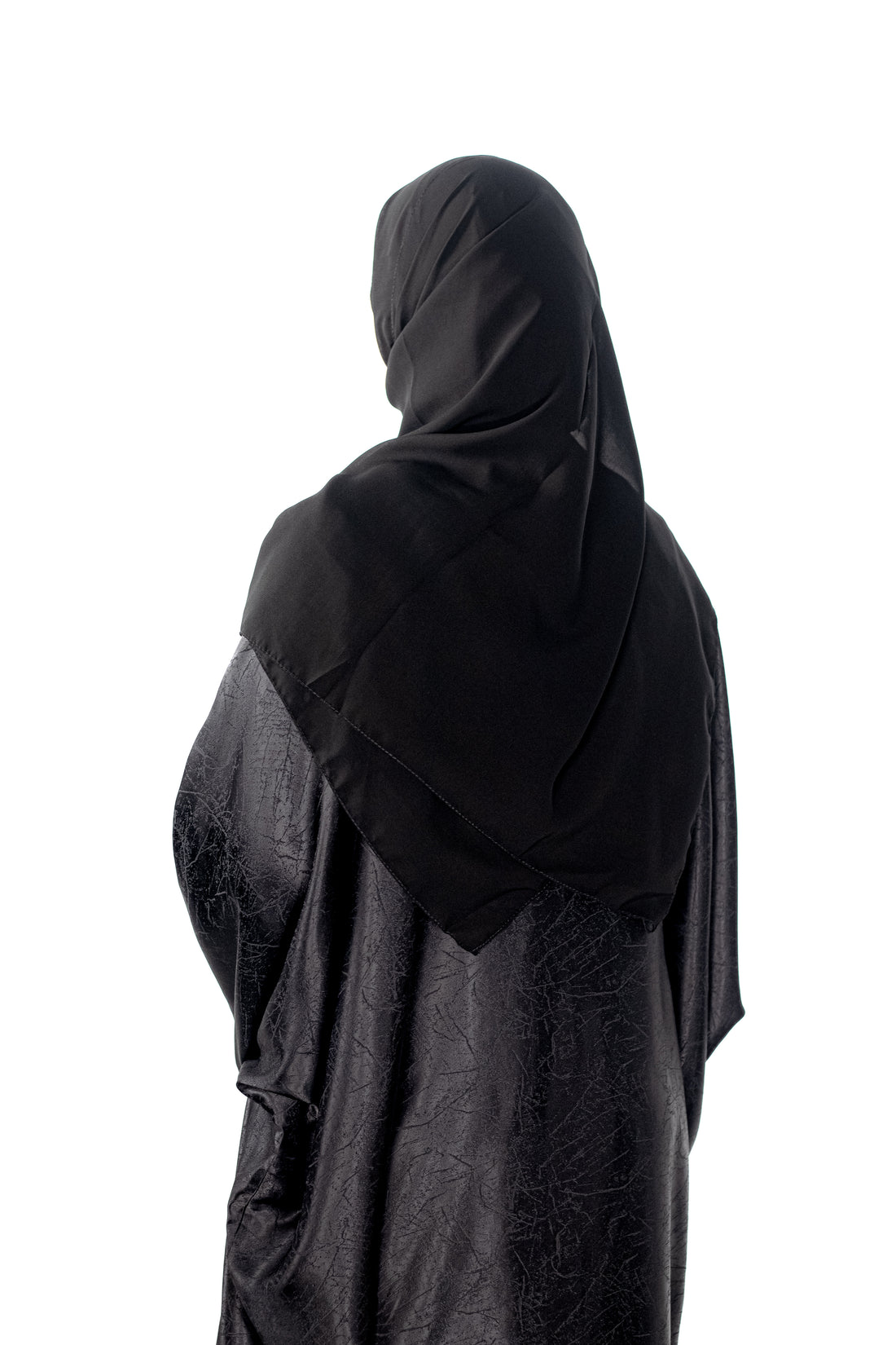 Black Marble Batwing Abaya