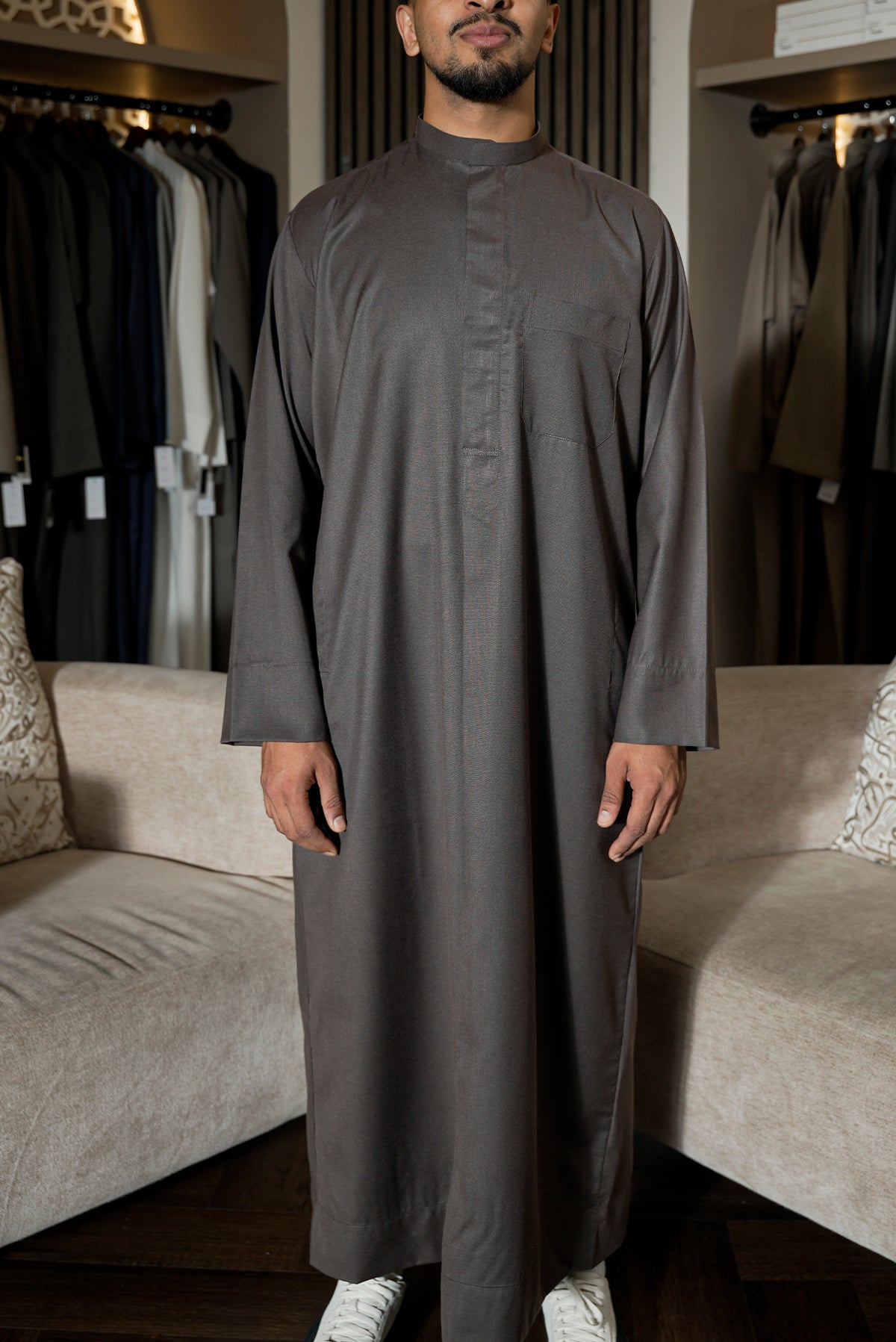 Brown Kuwaiti Thobe
