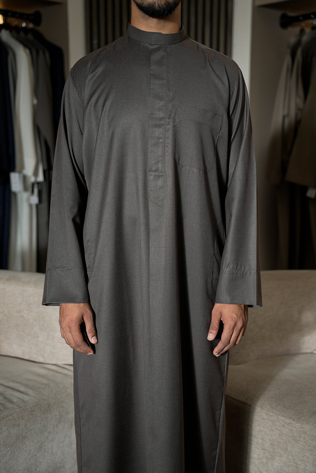 Brown Kuwaiti Thobe