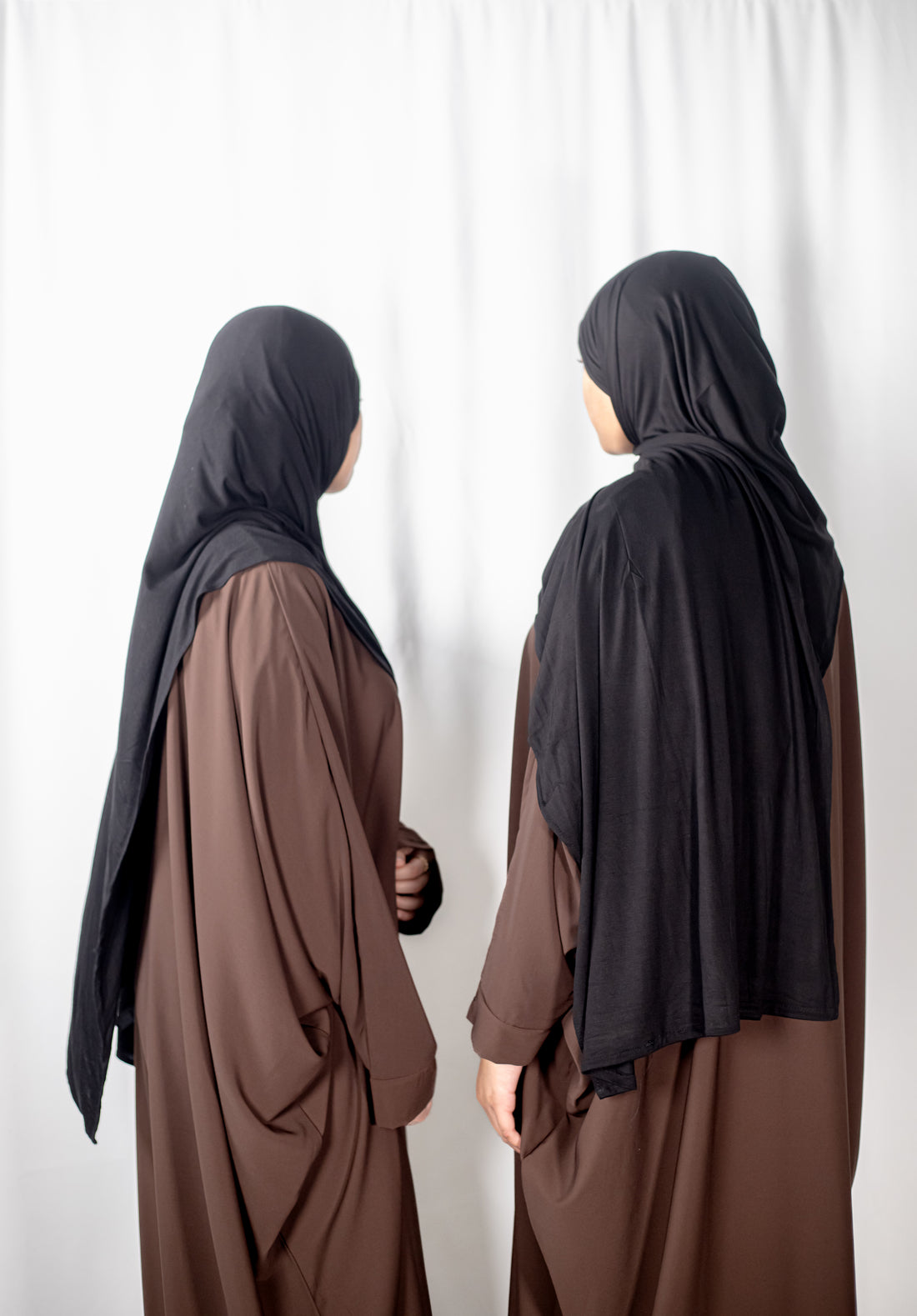 Chocolate Plain Batwing Abaya