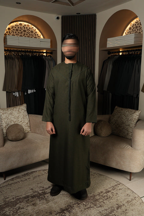 Olive Green Emirati Thobe