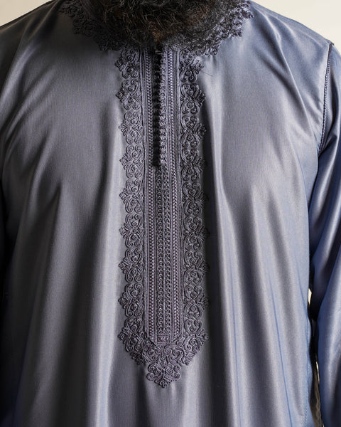 Morrocan Lunar Grey Kaftan
