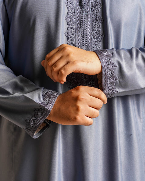 Morrocan Lunar Grey Kaftan