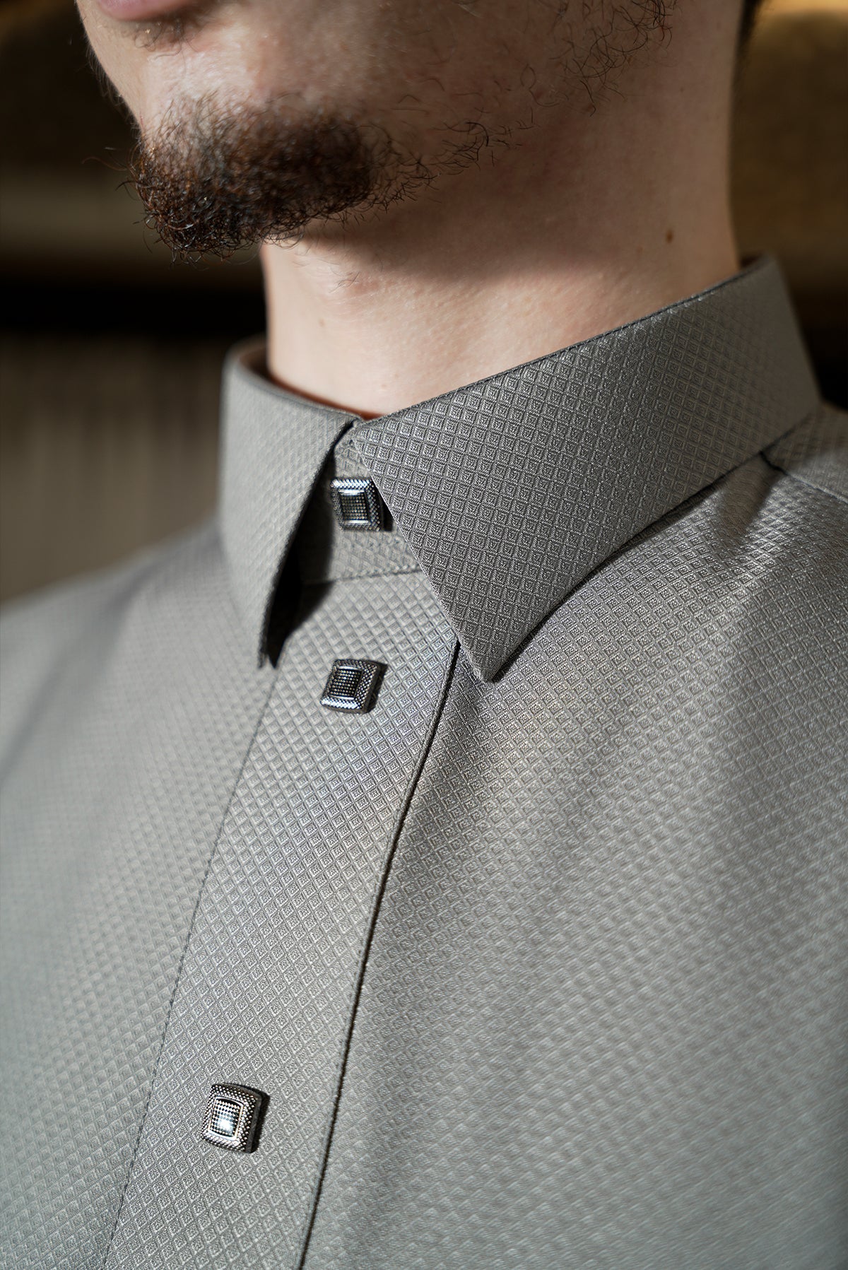 Classic Silver Button Thobe