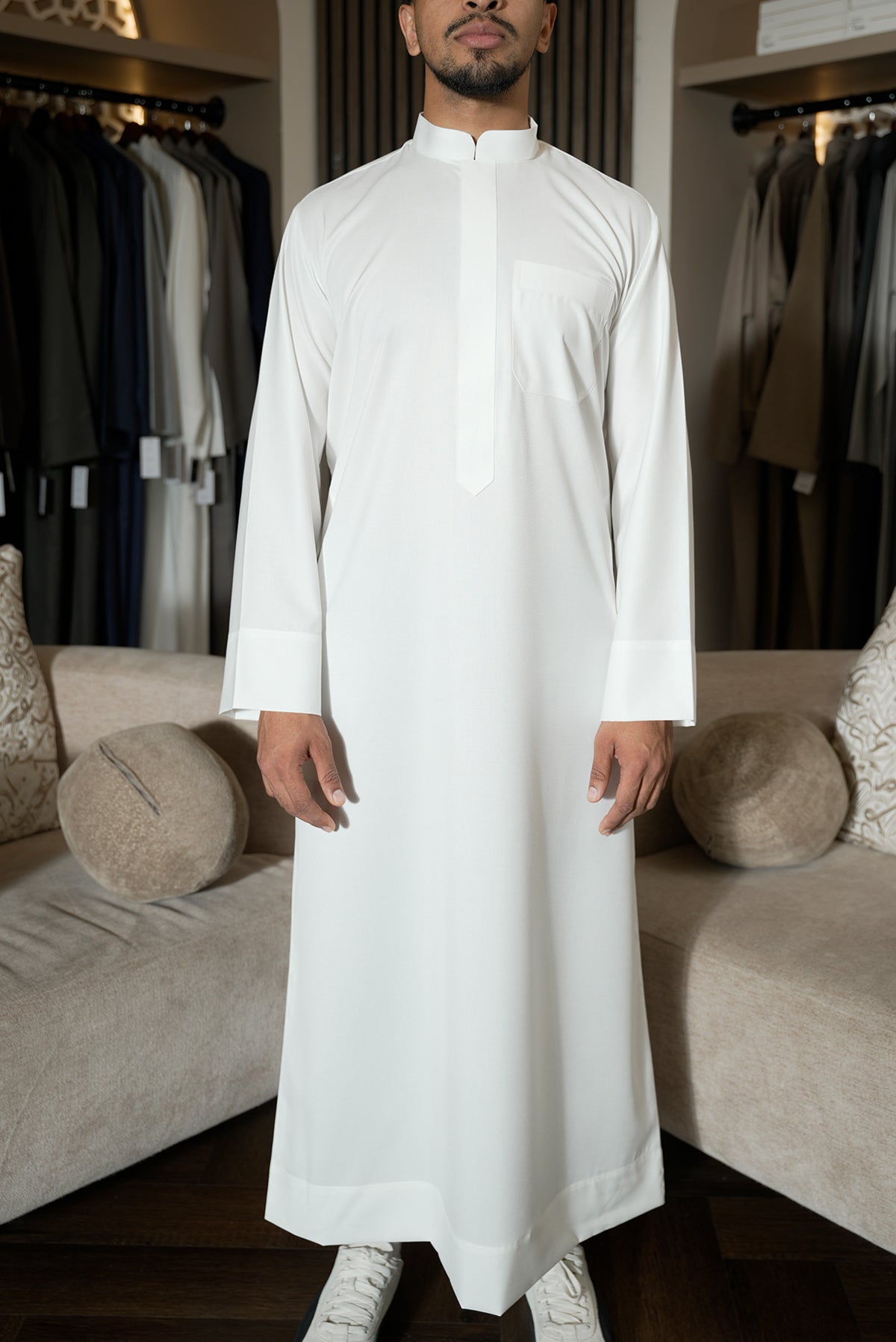White Kuwaiti Thobe