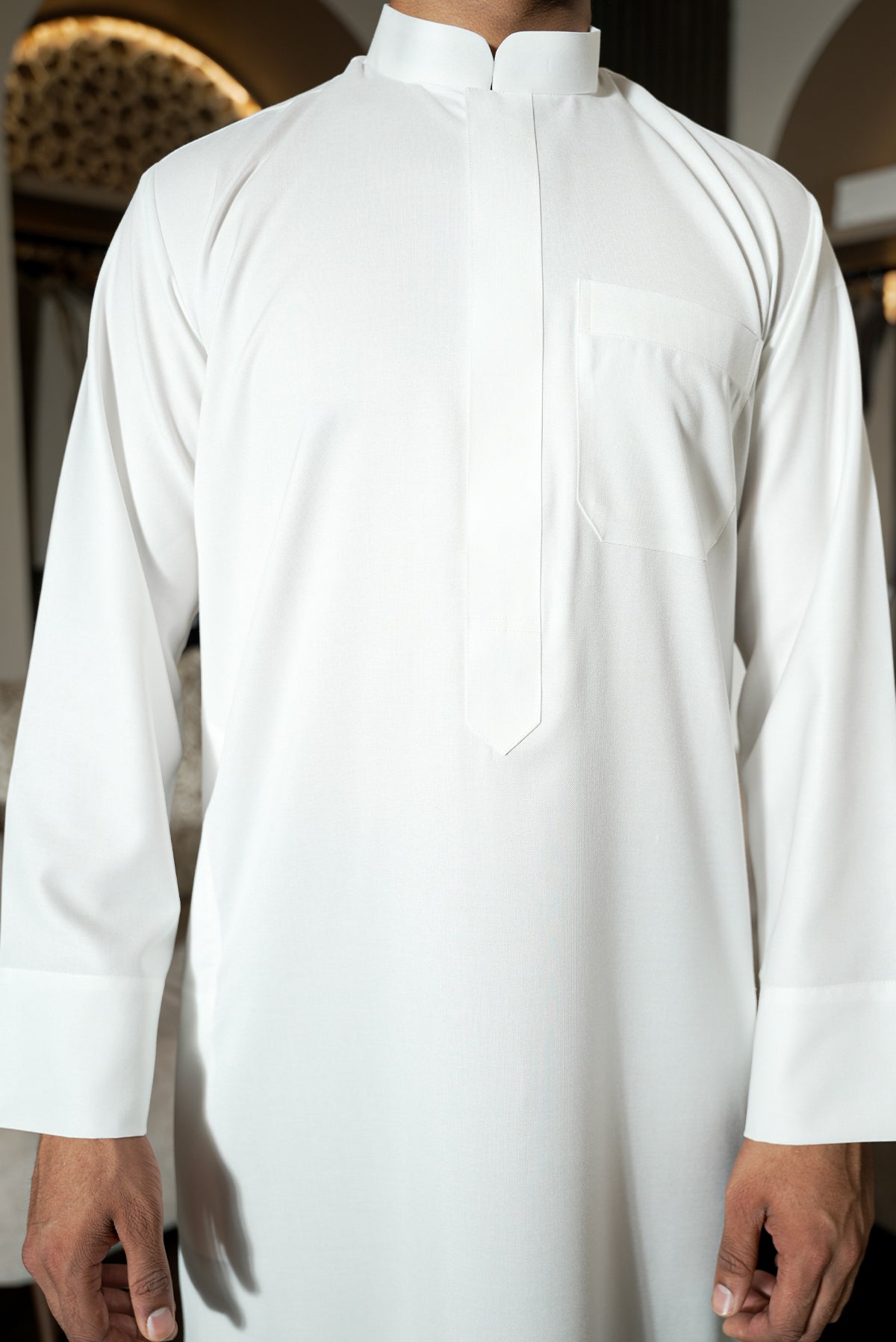 White Kuwaiti Thobe