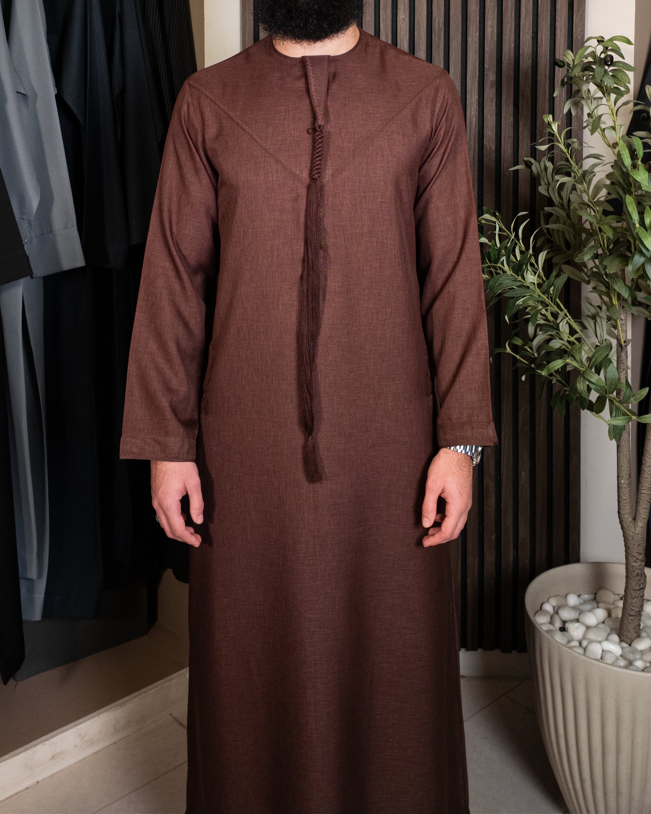 Red Brown Emirati Thobe